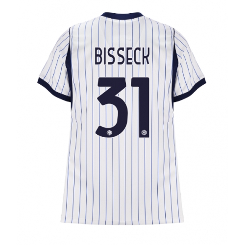 Inter Milan Yann Bisseck #31 Maglia Gara Trasferta Repliche 2026-27 Donna Maniche Corte Inter Milan Yann Bisseck #31 Maglia Gara Trasferta Repliche 2026-27 Donna Maniche Corte